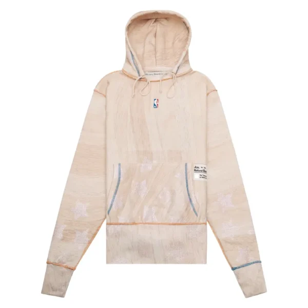 Light Beige ABC X NBA (NY Knicks) Hoodie Front