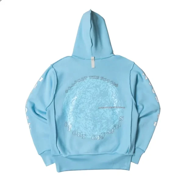 Light Blue Advisory Board Crystals Planet Saving 2 Hoodie Inner Side