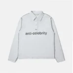 Light Grey ABC Anti-Celebrity Polo Rugby Shirt