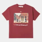 Oxblood Red Advisory Board Crystals I Am Ordinary SS T-Shirt Front