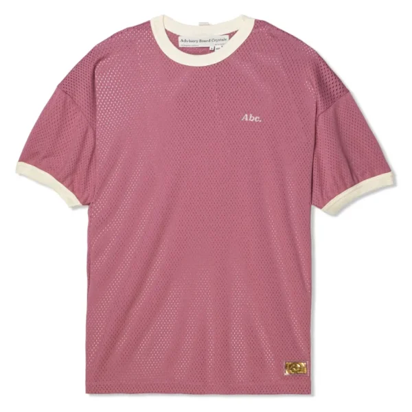 Mauve Advisory Board Crystals Mesh Ringer Tee