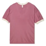 Mauve Advisory Board Crystals Mesh Ringer Tee Back