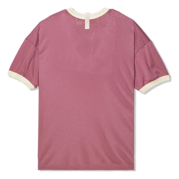 Mauve Advisory Board Crystals Mesh Ringer Tee Back