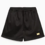 Men's Black ABC Hologram Mesh Shorts