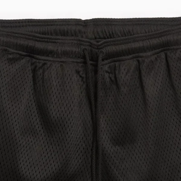 Men's Black ABC Hologram Mesh Shorts Close View