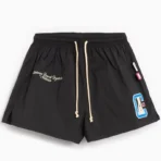 Men's Black Advisory Board Crystals Shorts