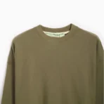 Men's Green ABC Hologram French Terry Sweatshirt Close View