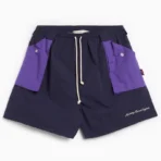 Men's Navy-Purple Advisory Board Crystals Swimsuit