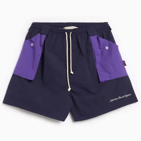 Men's Navy-Purple Advisory Board Crystals Swimsuit