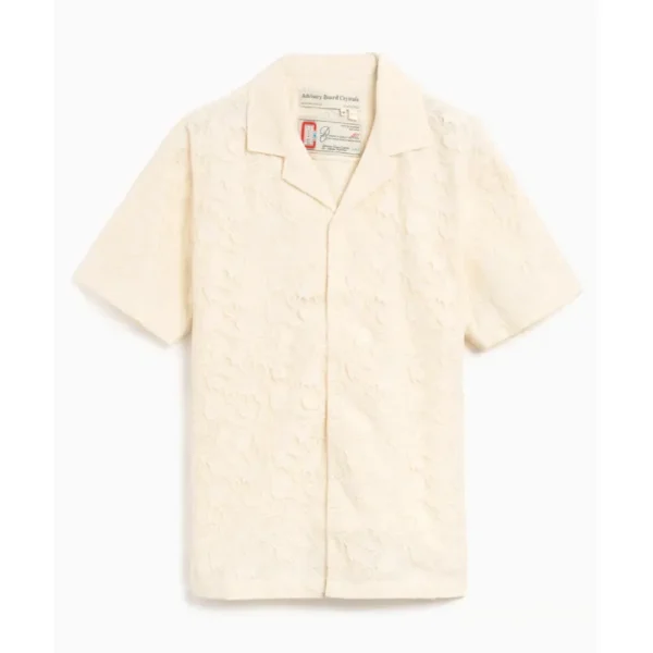 Men's Off-White ABC Pacifist Camp Short Sleeve Shirt