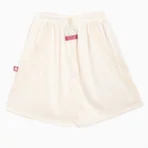 Men's White ABC Juxtaposition Mesh Shorts Back View