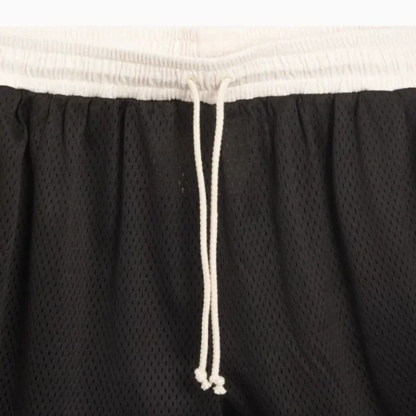 Men's White-Black Advisory Board Crystals Shorts Close View