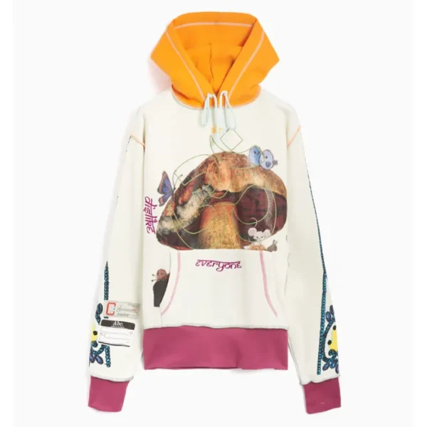 Multicolor ABC Planet Saving Information Fungi Hoodie