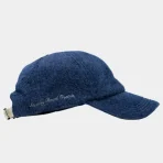 Navy ABC Shaggy Chainstitch Logo Hat Side View