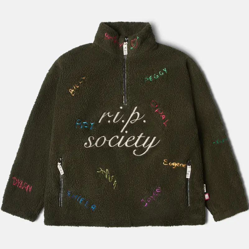 Home 43 Olive Abc. R.i.p. Society Quarter Zip