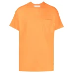 Orange ABC Chest Pocket Cotton T-Shirt