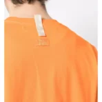 Orange ABC Chest Pocket Cotton T-Shirt Close