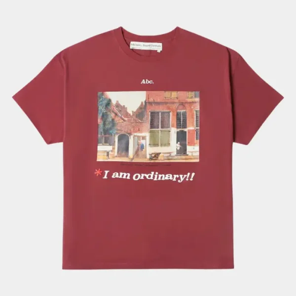 Oxblood Red ABC I Am Ordinary Ss T-Shirt