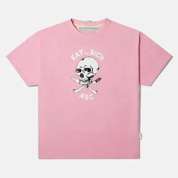 Pink ABC Skull Short Sleeve T-Shirt
