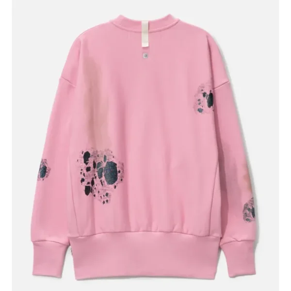 Pink Advisory Board Crystals I Love Mankind Sweatshirt Back