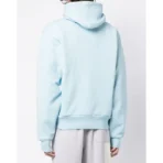 Sky Blue ABC Logo Patch Zip-Up Hoodie Back