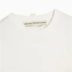 White ABC 123 S-S Pocket T-shirt Close View