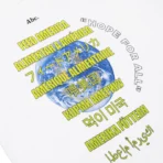 White ABC x J Balvin Feeding America Long Sleeve Shirt Closer View