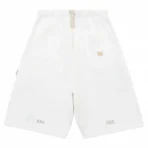 White Advisory Board Crystals 123 Core Sweatshort Back