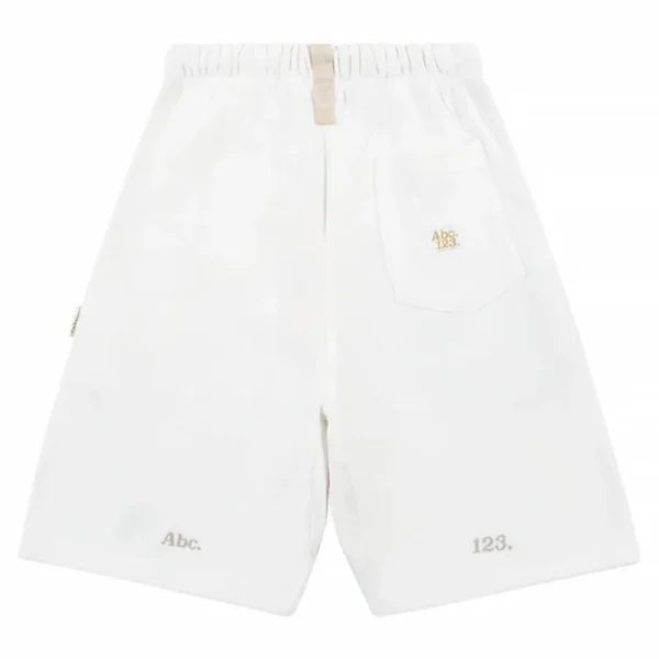 White Advisory Board Crystals 123 Core Sweatshort Back