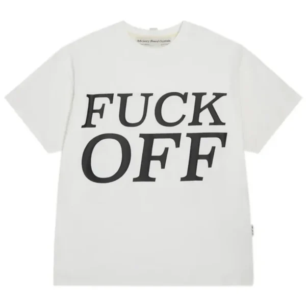 White Advisory Board Crystals Fuck Off Tee