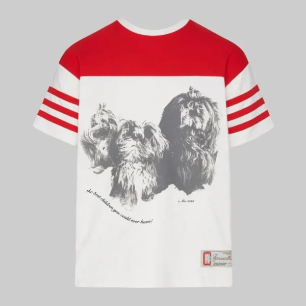 White/Red ABC The Best Children Fraternity T-Shirt