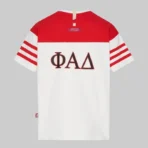 White/Red ABC The Best Children Fraternity T-Shirt Back