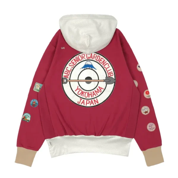 Wine Advisory Board Crystals Rose Patch Gardener Hooded Sweatshirt Back