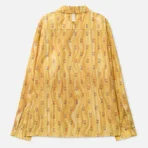 Yellow ABC x NBA Wrapped Hardwood Pajama Shirt Back