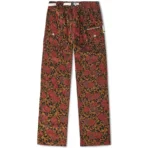 Yellow Advisory Board Crystals Floral Jacquard Studio Pant