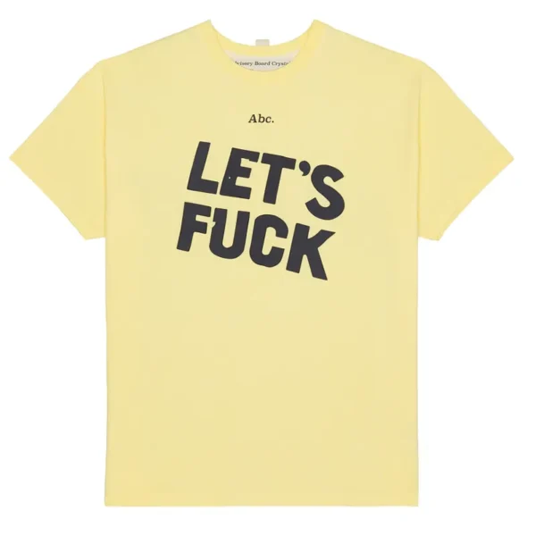 Yellow Advisory Board Crystals Let's Fuck S/S Tee