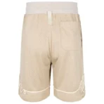beige Advisory Board Crystals Soutache basketball shorts Back