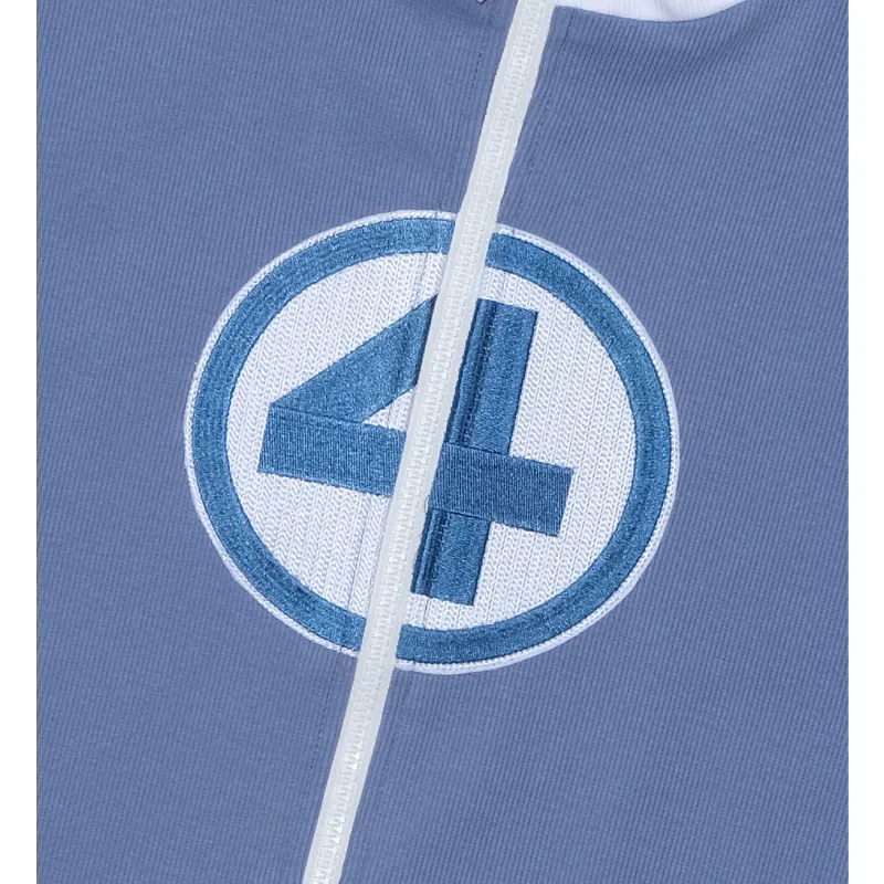 Blue Abc X Fantastic Four Team Track Jacket Close View