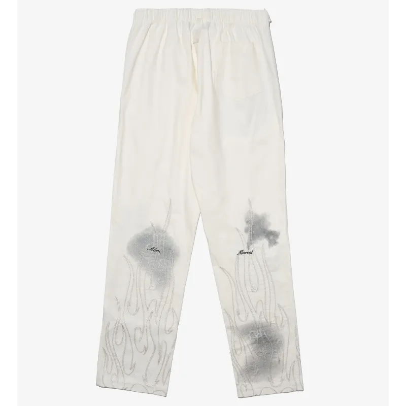 Cream Abc X Fantastic Four Johnny Storm Flame Pant Back