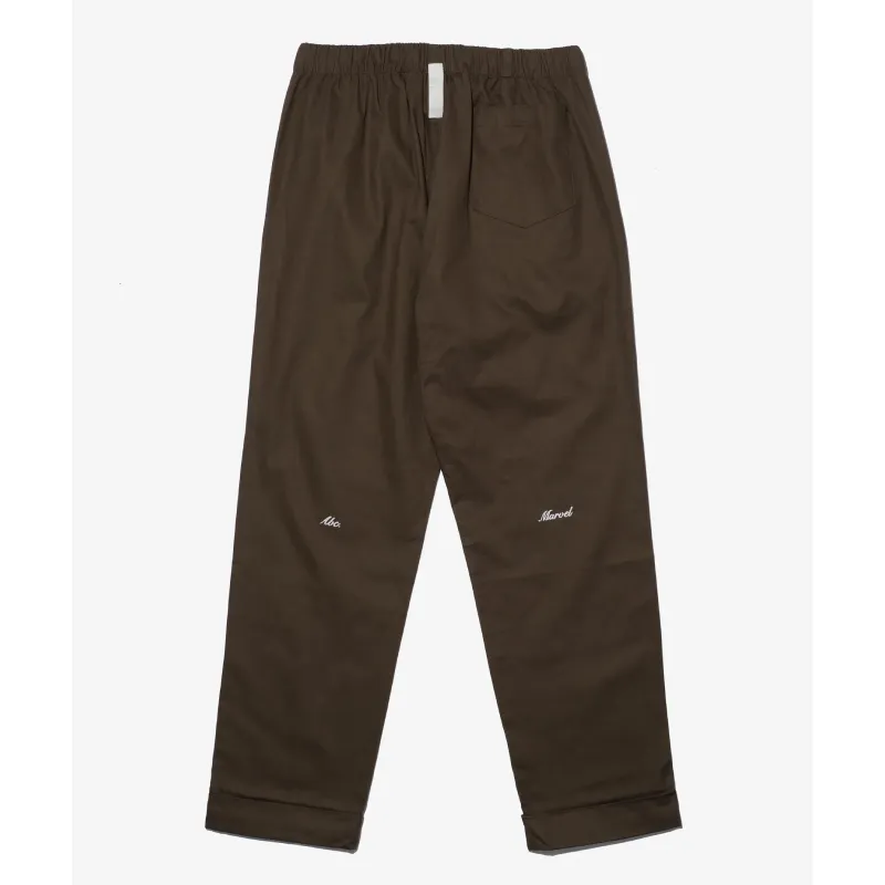 Dark Brown Abc X Fantastic Four The Thing Pleated Work Pant Back
