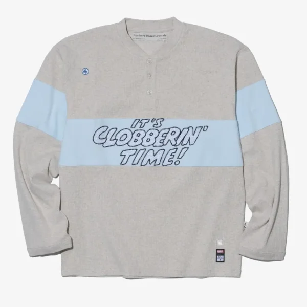Grey ABC x Fantastic Four Clobberin Time Ribbed Henley
