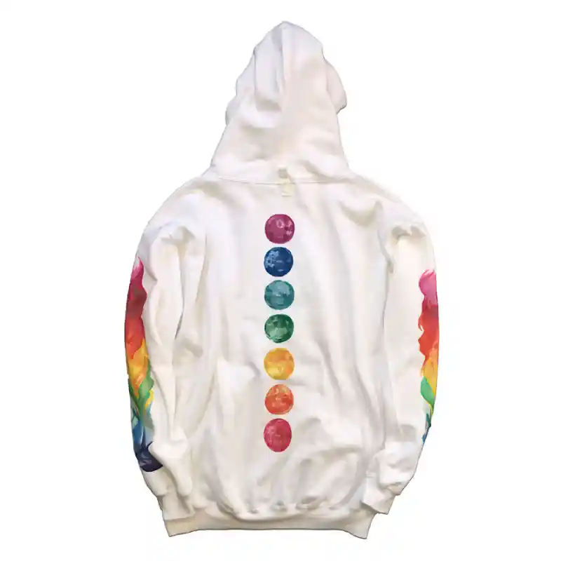 Advisory Board Crystals Hand Painted Chakra Hoodie Back