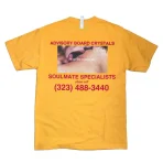 Yellow Advisory Board Crystals Soulmate Specialists Tee Back